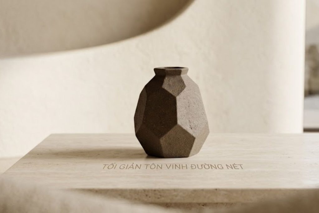 Chậu gốm đa giác