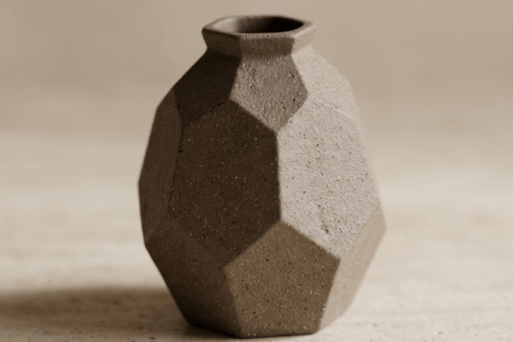Chậu gốm đa giác