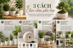 3 cách chọn chậu