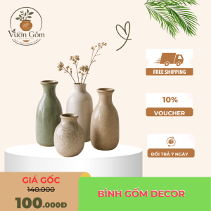 BÌNH GỐM DECOR THANH LỊCH